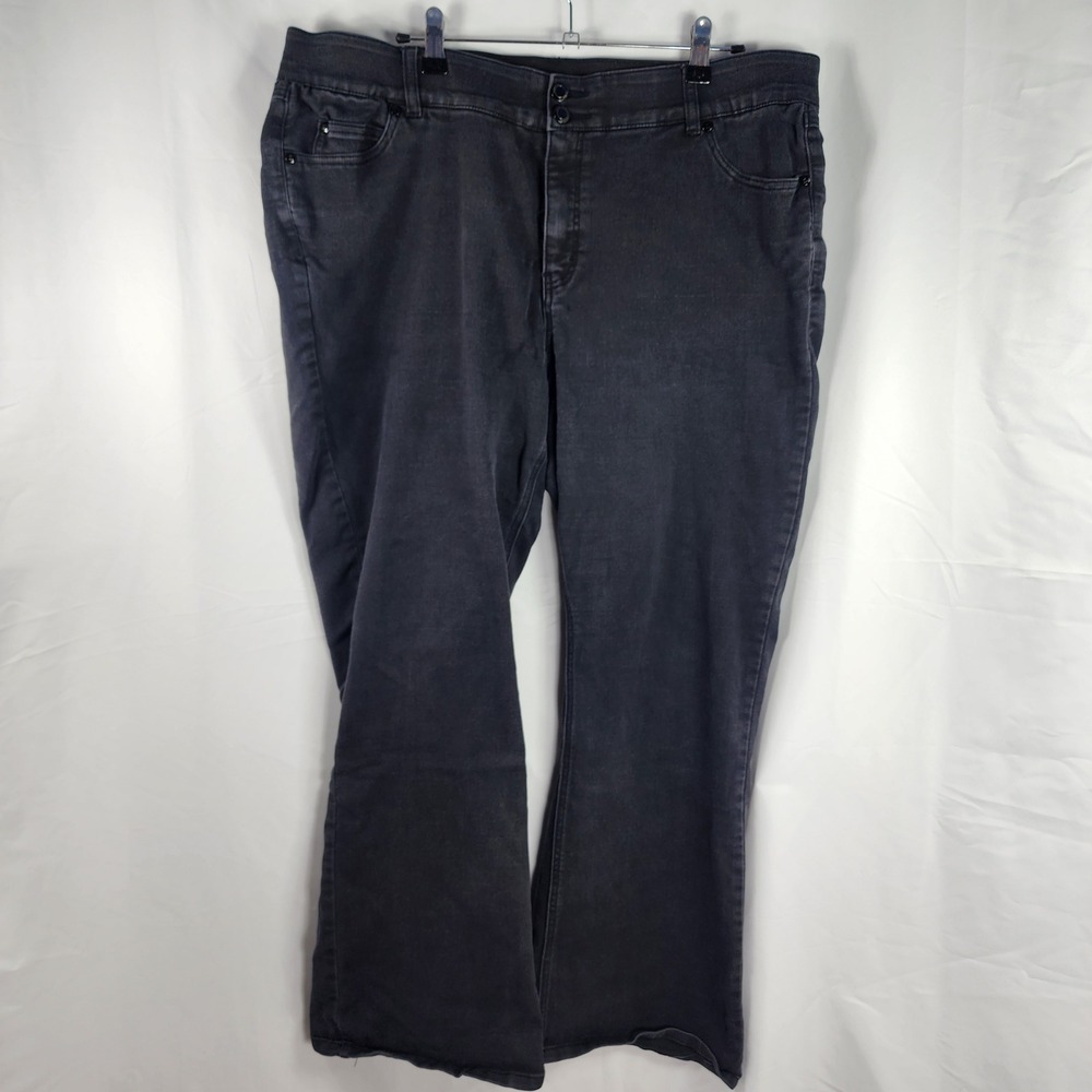 Jessica London Womens Jeans Dark Wash Straight Leg High Rise Stretch Classic 20